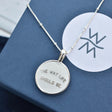 The Way Life Should Be Sterling Silver Necklace - Watts in Maine - The Woods Maine