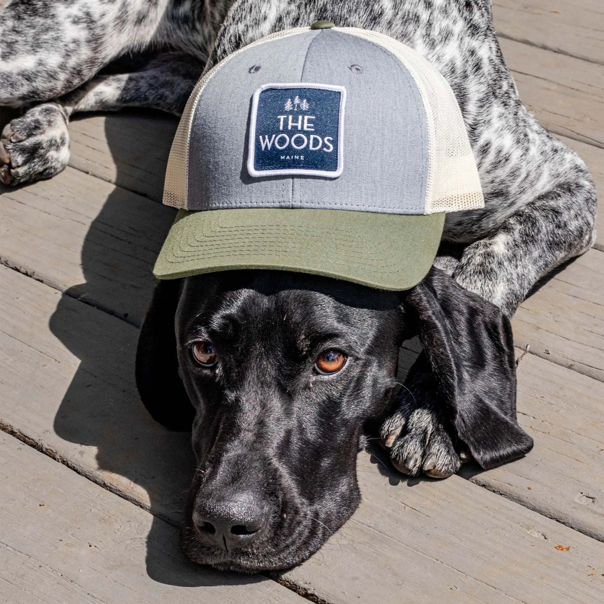 The Woods Maine® Classic Patched Trucker Hat (3 Colors Available) - The Woods Maine
