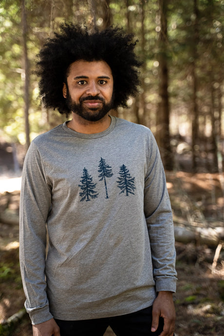 The Woods Maine®: Three Pines® Adult Long Sleeve (2 Colors Available) - The Woods Maine