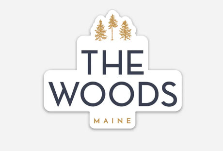 The Woods Maine® Brandmark Sticker - The Woods Maine