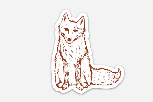 The Woods Maine® Fox Sticker - The Woods Maine
