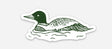 The Woods Maine® Loon Sticker - The Woods Maine