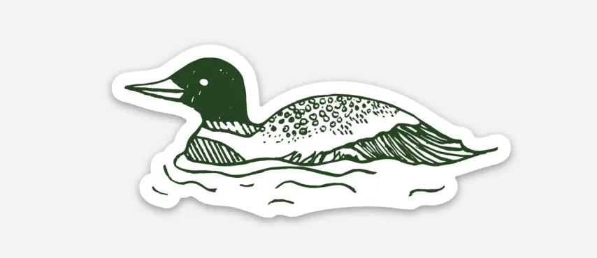 The Woods Maine® Loon Sticker - The Woods Maine