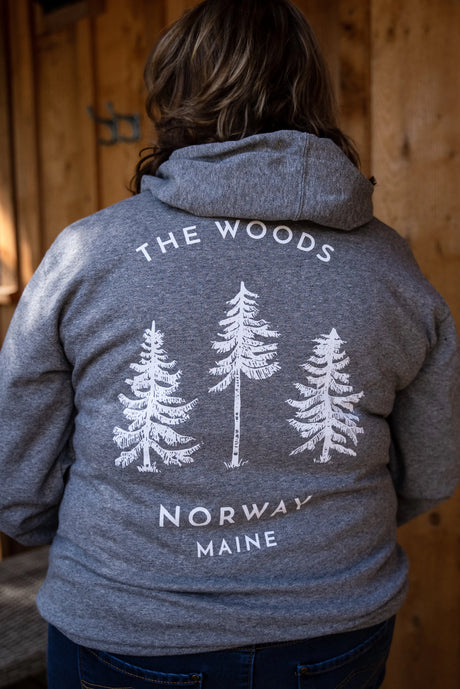 The Woods Maine® Norway Adult French Terry Lightweight Zip Hoodie - The Woods Maine