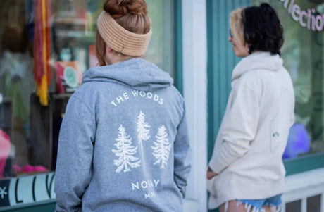 The Woods Maine® Norway Adult French Terry Lightweight Zip Hoodie - The Woods Maine
