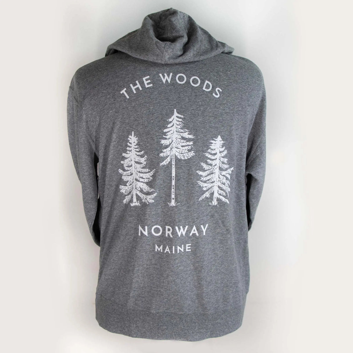 The Woods Maine® Norway Adult French Terry Lightweight Zip Hoodie - The Woods Maine