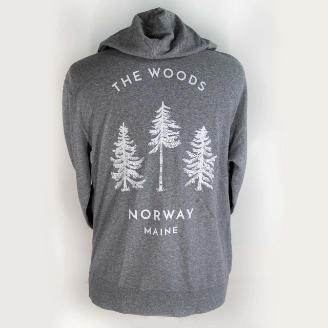 The Woods Maine® Norway Adult French Terry Lightweight Zip Hoodie - The Woods Maine