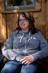 The Woods Maine® Norway Adult French Terry Lightweight Zip Hoodie - The Woods Maine