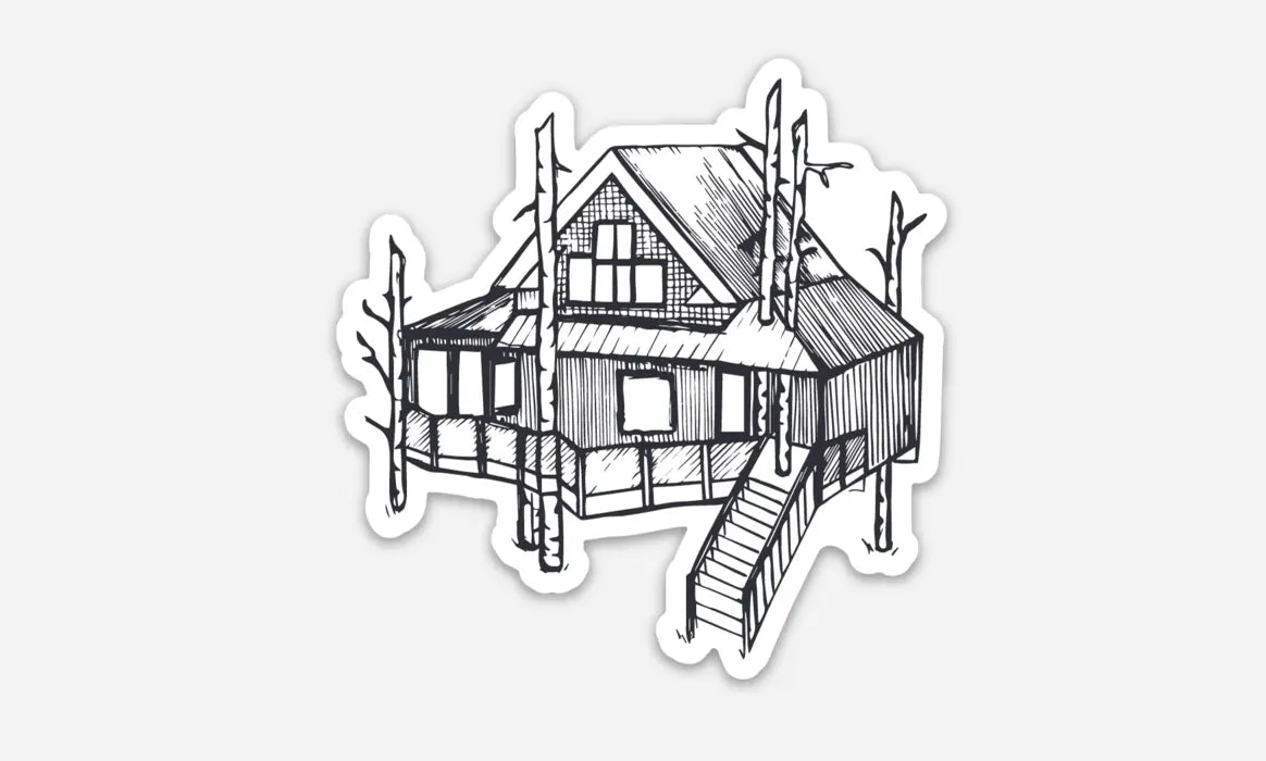 The Woods Maine® Treehouse Sticker - The Woods Maine