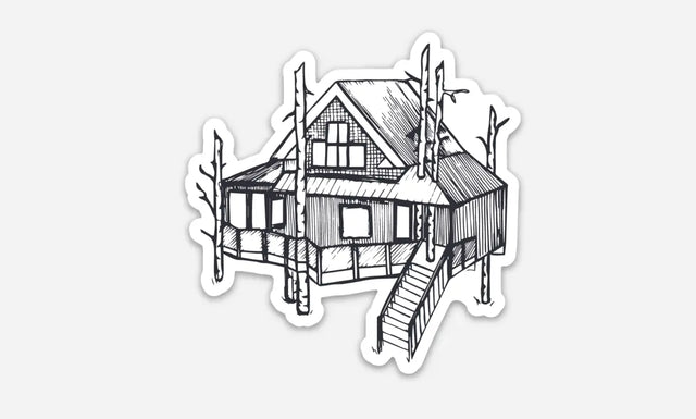 The Woods Maine® Treehouse Sticker - The Woods Maine