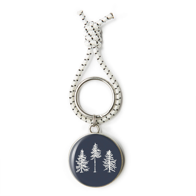 Three Pines®  Key Ring by CHART Metalworks