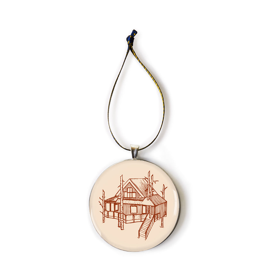 The Woods Maine® Treehouse Keepsake Ornament by CHART Metalworks