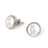 The Woods Maine® Mini Stud Earrings by CHART Metalworks (5 Options Available)