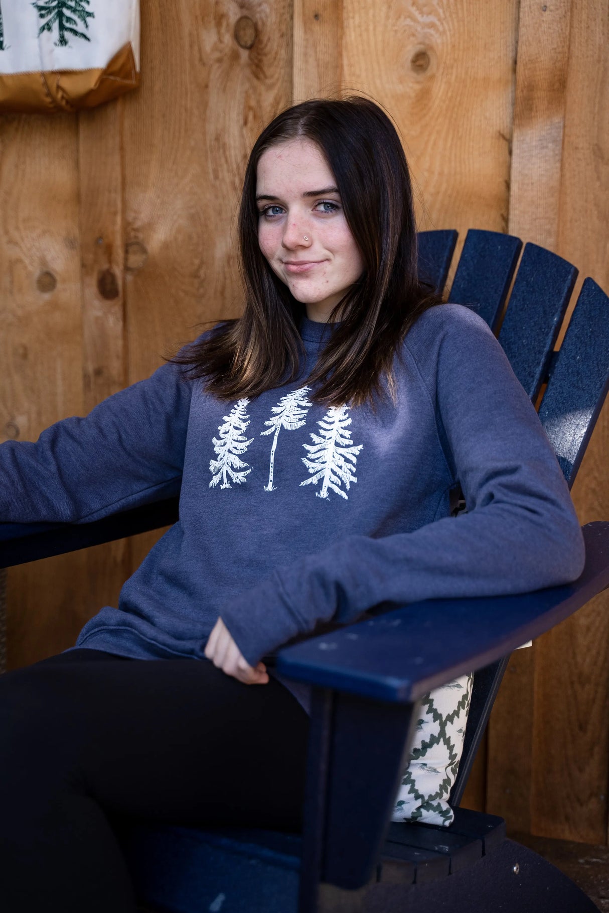 Three Pines®  Adult Maine Crewneck Sweatshirt | The Best Maine Sweatshirt - The Woods Maine