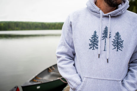Three Pines® Maine Adult Heavy Hooded Sweatshirt (2 Colors Available) - The Woods Maine