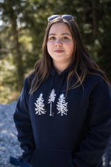 Three Pines® Maine Adult Heavy Hooded Sweatshirt (2 Colors Available) - The Woods Maine
