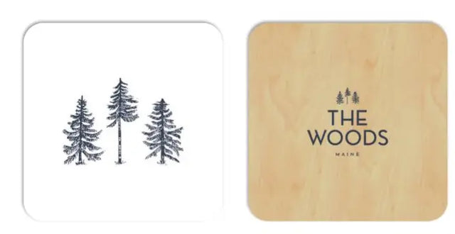 Three Pines® Coasters (Set of 4) - The Woods Maine