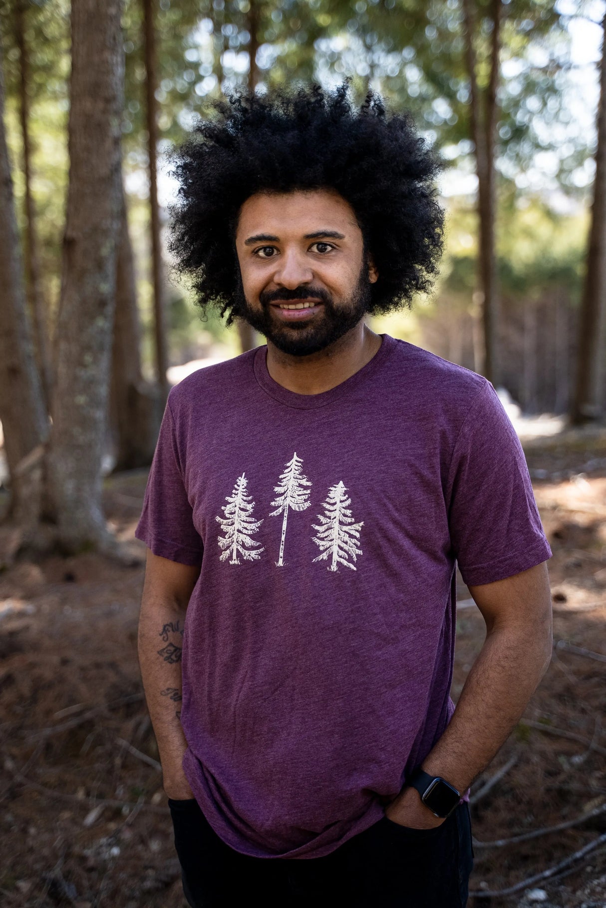 Three Pines® Maine Adult Short Sleeve T-Shirt (3 Colors Available) - The Woods Maine