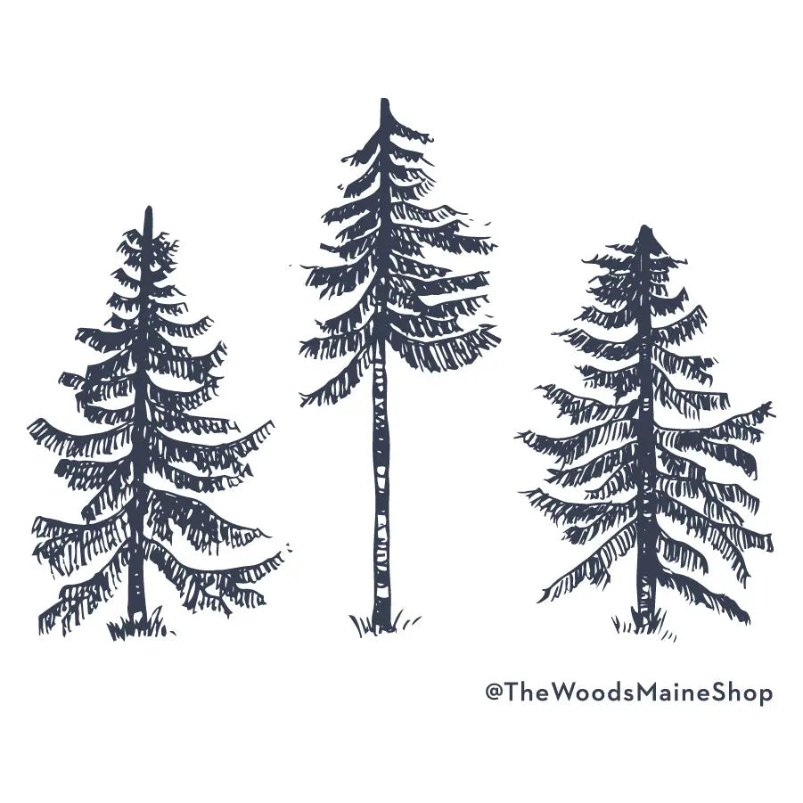 Three Pines® Sticker - The Woods Maine