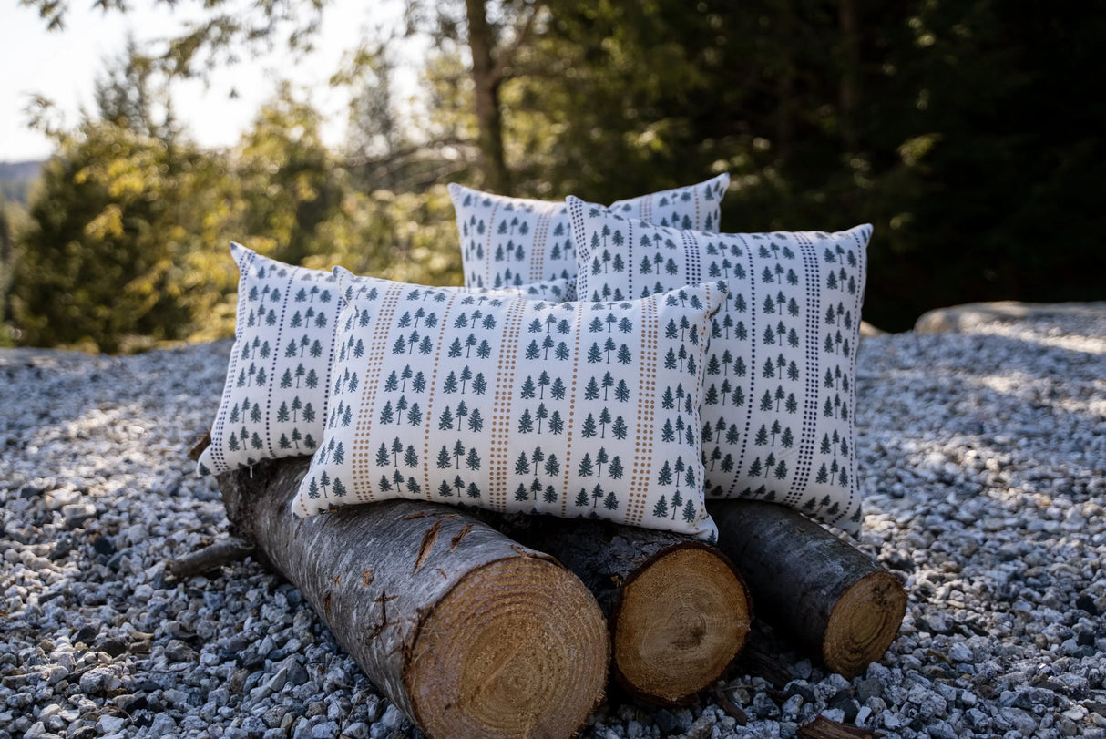 Three Pines® by The Woods Maine® Indoor/Outdoor Pillow | Maine Made - The Woods Maine