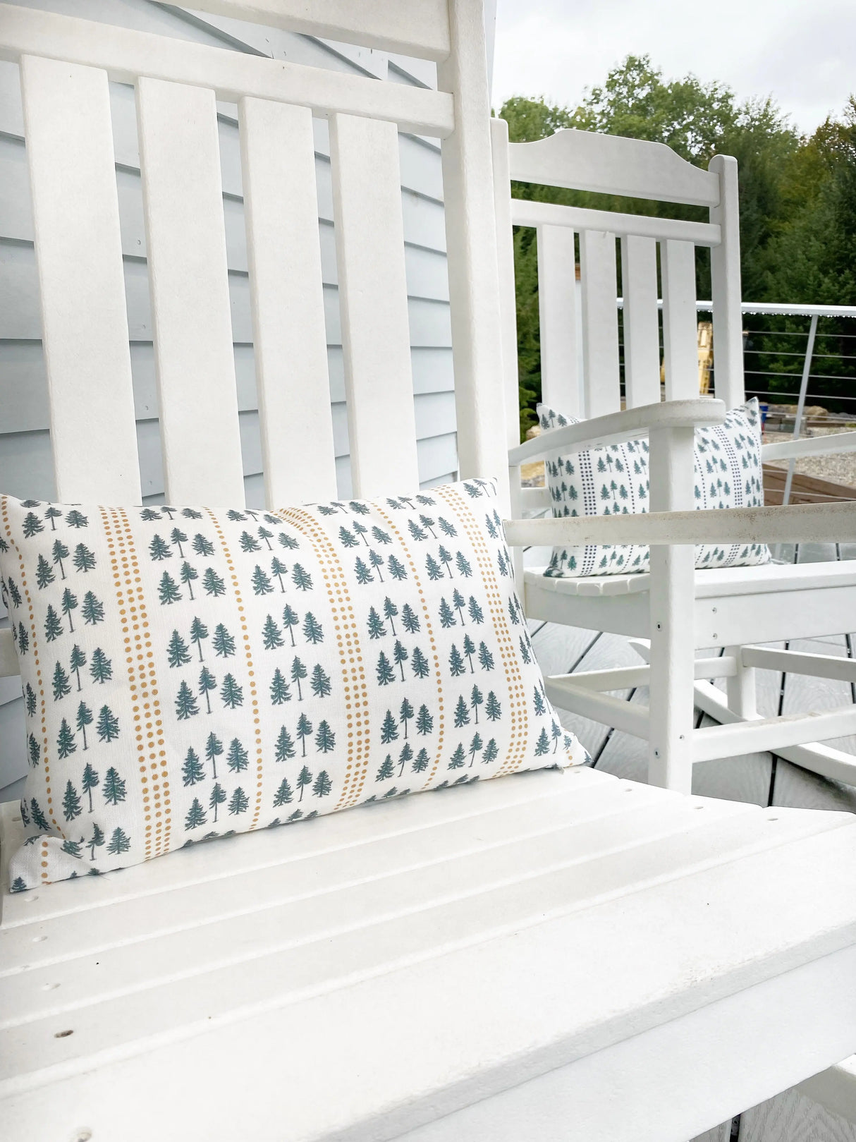 Three Pines® by The Woods Maine® Indoor/Outdoor Pillow | Maine Made - The Woods Maine