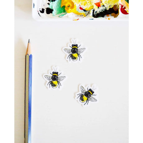 Tiny Bee Sticker - Laura King Paints - The Woods Maine
