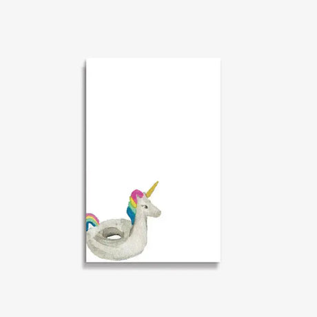 Unicorn Floatie Notepad - Emmy + Olly - The Woods Maine