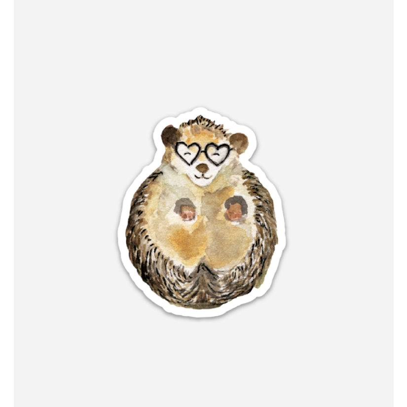 Hearts for Hedgehog Sticker - Emmy + Olly