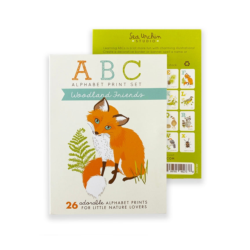 ABC Card Set Woodland Friends - Sea Urchin Studio