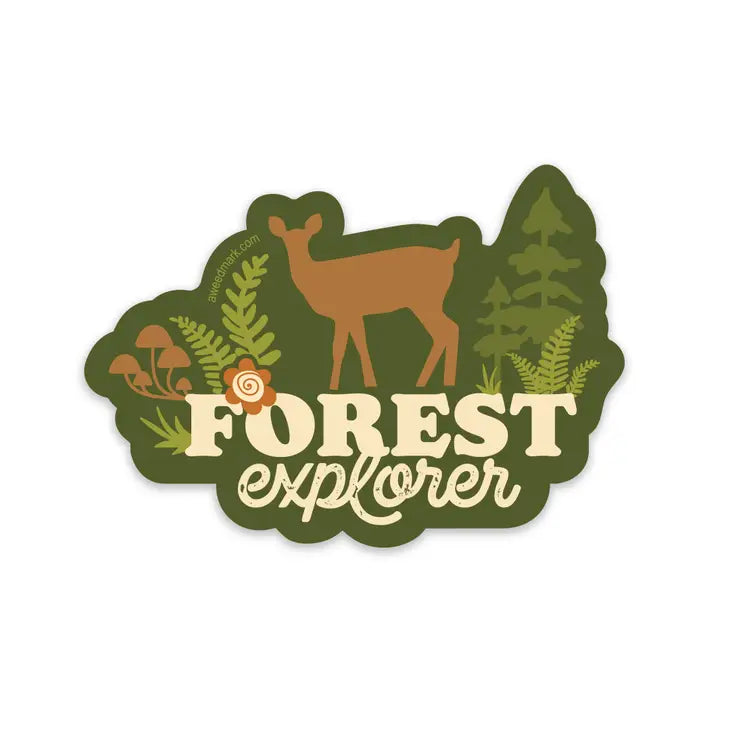 Forest Explorer Nature Sticker - Amanda Weedmark