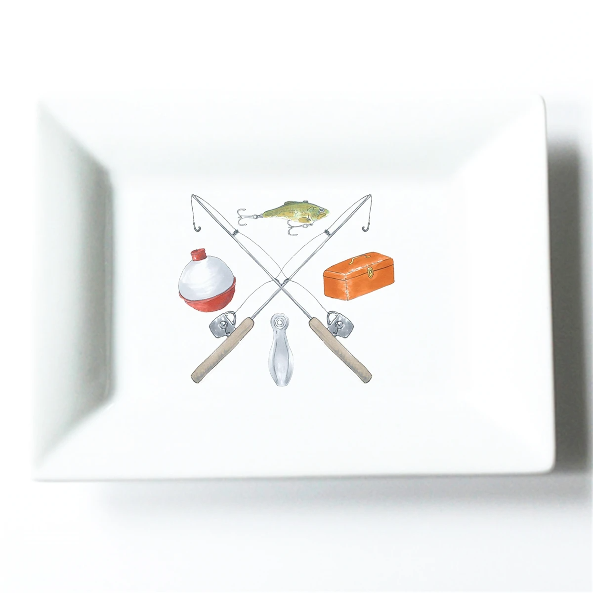 Fishing Crest Mini Dish - Dishique