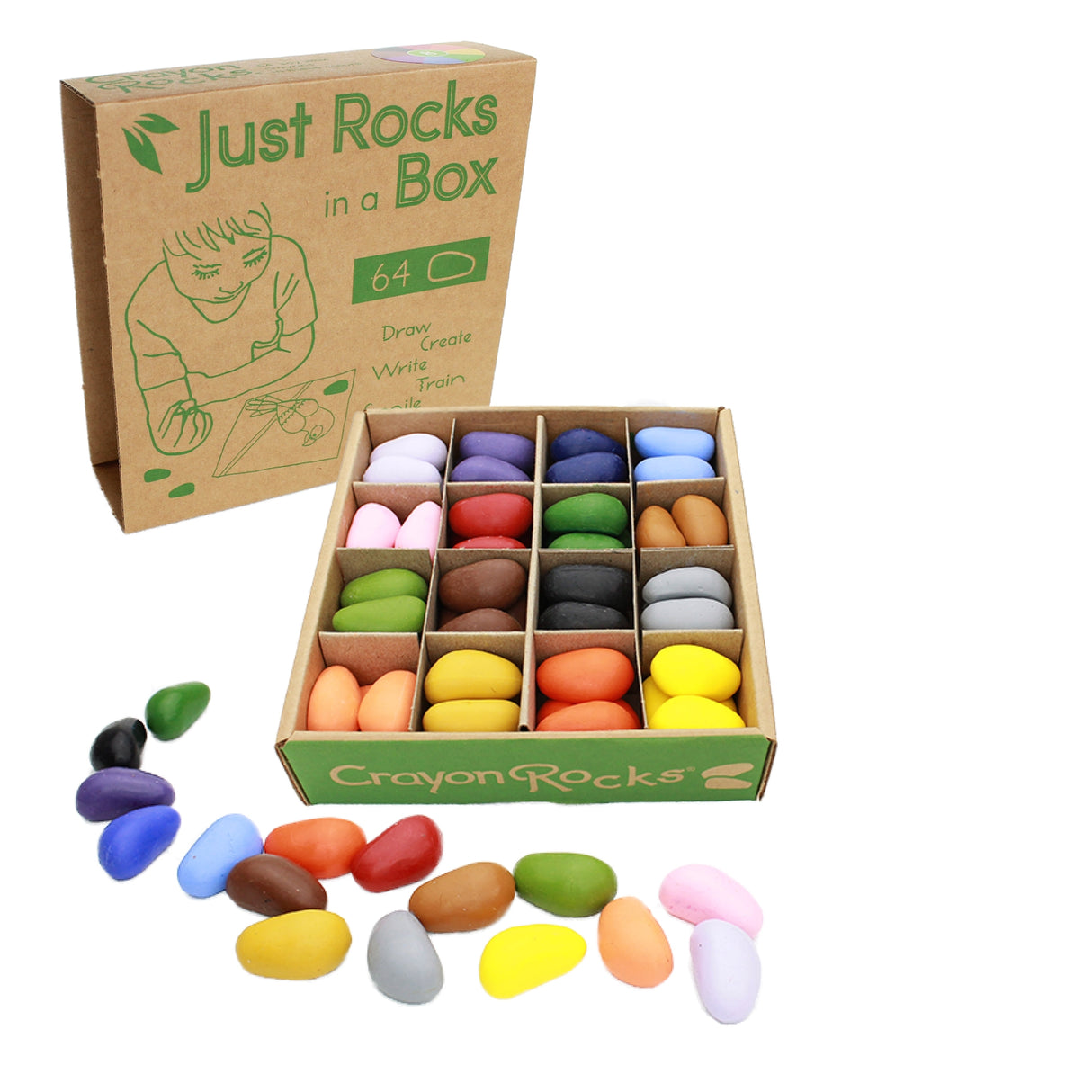 Just Rocks in a Box - Crayon Rocks