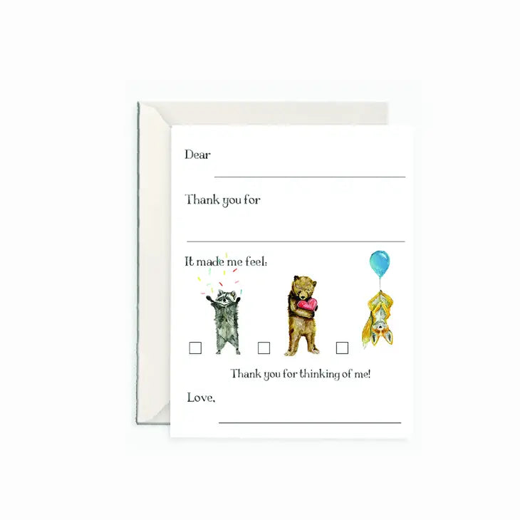 Kids Thank You Notecard Set - Emmy + Olly