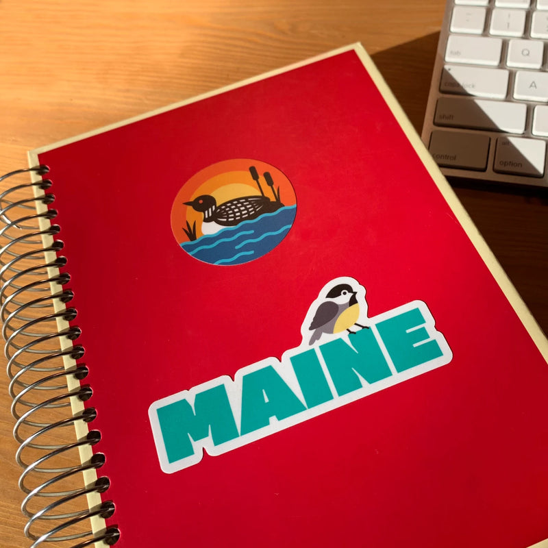 Maine Chickadee Sticker - FATBIRD