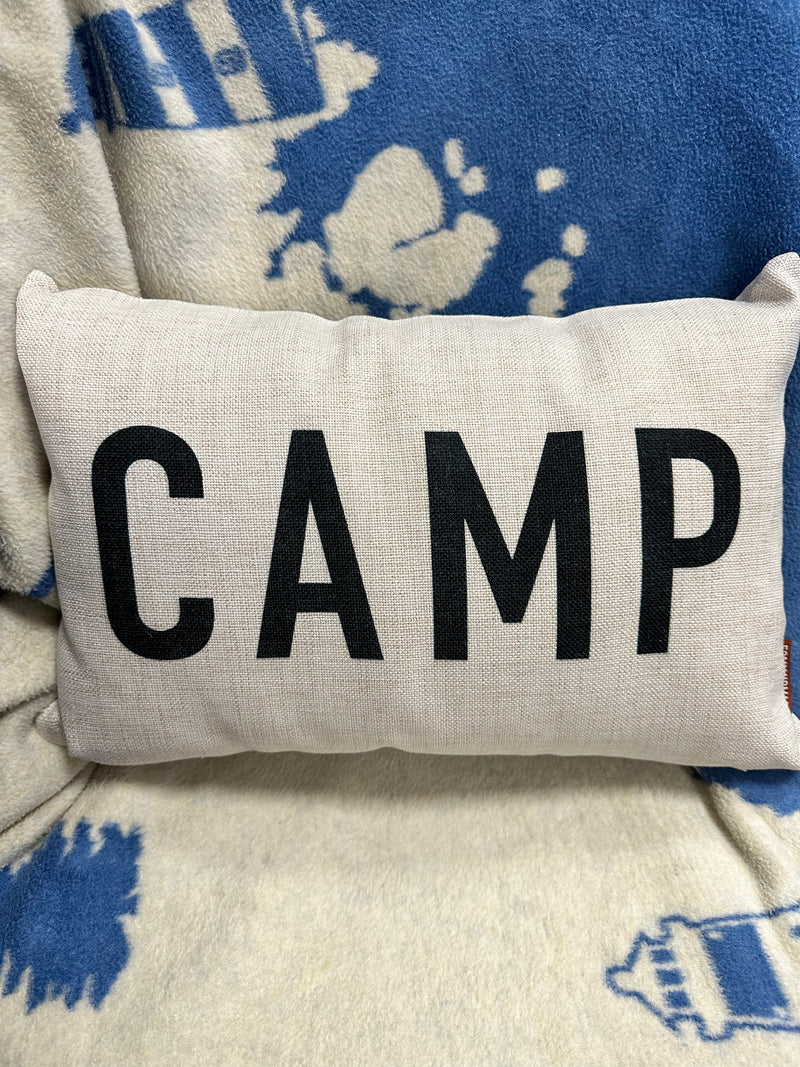 Camp 12 x18 Pillow by 521 Handmade