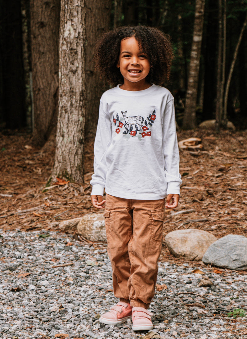 Flora Doe: The Woods Maine® x TACHEE  Maine Youth Long Sleeve