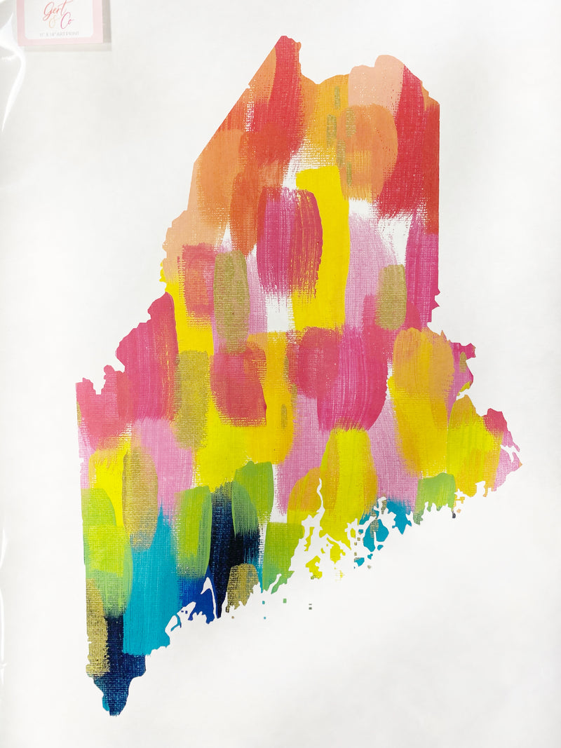 Rainbow Maine Pride Art Print - Gert & Co