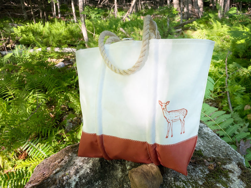 Three Pines® Lined Medium Deer Tote by Sea Bags® | Made Made