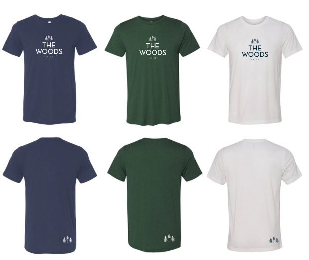 The Woods Maine® Adult Short Sleeve T-Shirt (Three Colors Available)